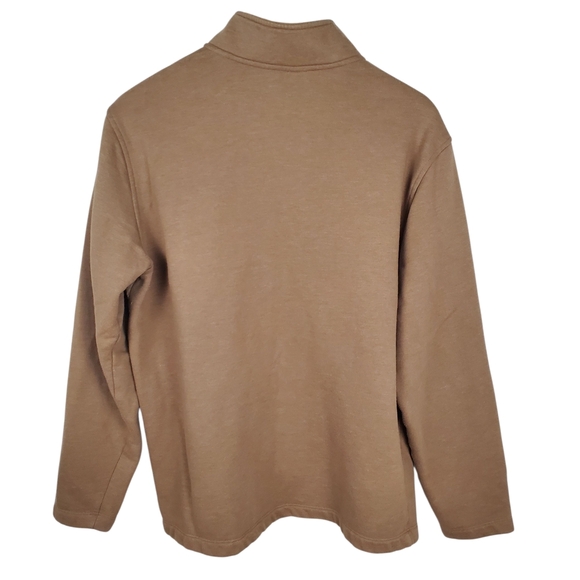 Men's Redmond Quarter Zip Sweatshirt. Brown. LG. D0047 - Picture 5 of 9